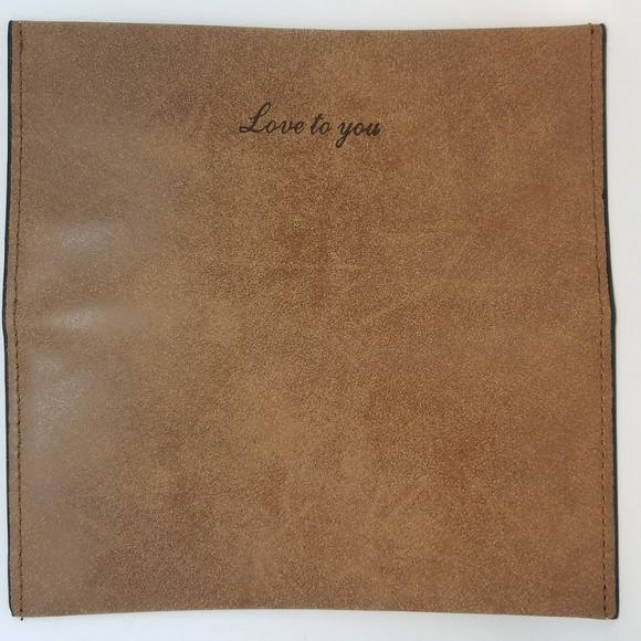 Womens Long Bifold Wallet Leather Clutch Brown NEW - Picture 3 of 4